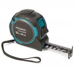 Рулетка 10 м х 25 мм с магнитом, двусторонняя ЭТАЛОН РОСОМАХА