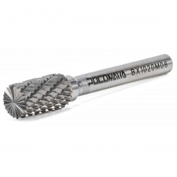 Борфреза твердосплавная цилиндрическая с торцовыми зубьями диаметр 10 мм РОСОМАХА тип В