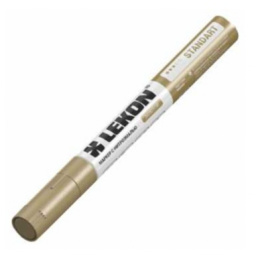 Маркер строительный LEKON STANDART с нитроэмалью, цвет золото (в упаковке 12 шт.)