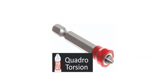 Насадки-биты "Quadro Torsion" с магнитным держателем